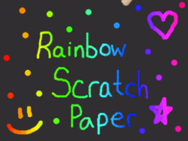 Rainbow Scratch Paper