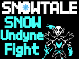 Snowtale Snow Undyne FIGHT [UndertaleAU]　スノーテール雪のアンダイン戦Gルート[アンダーテールAU]